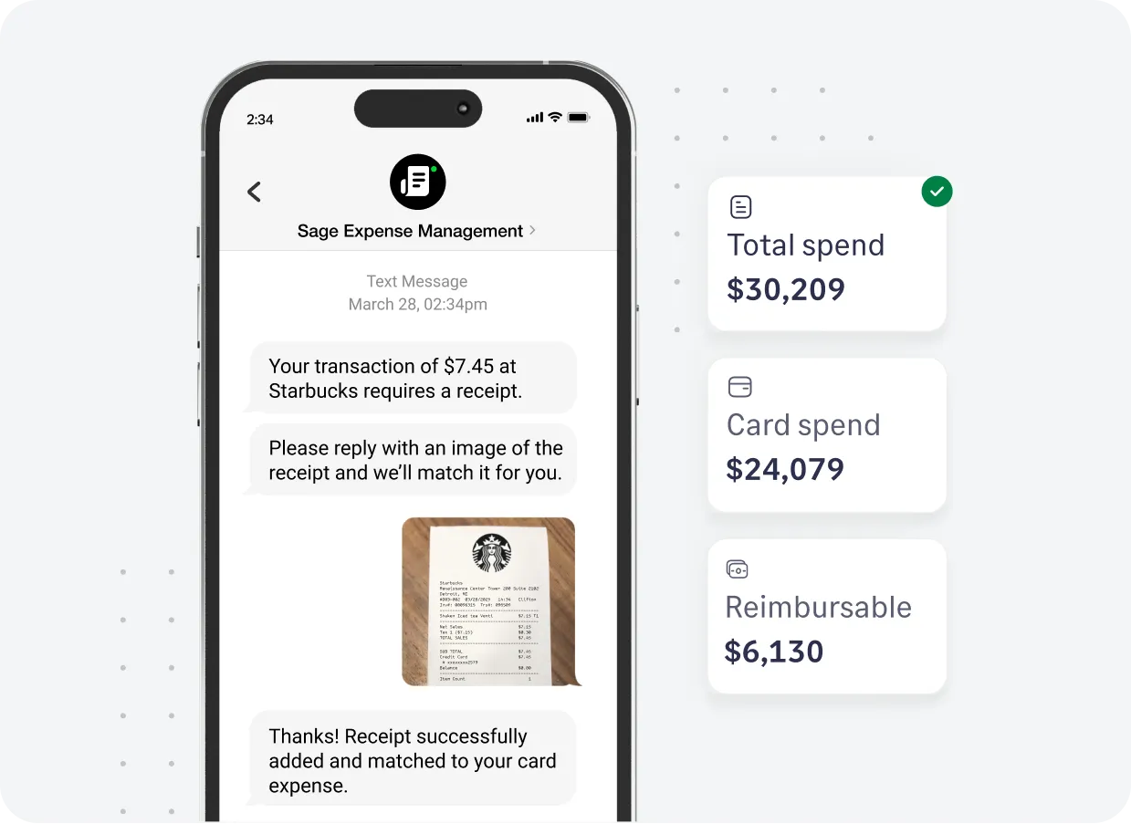 Stay on top of employee project spend in real-time with Sage Expense Management