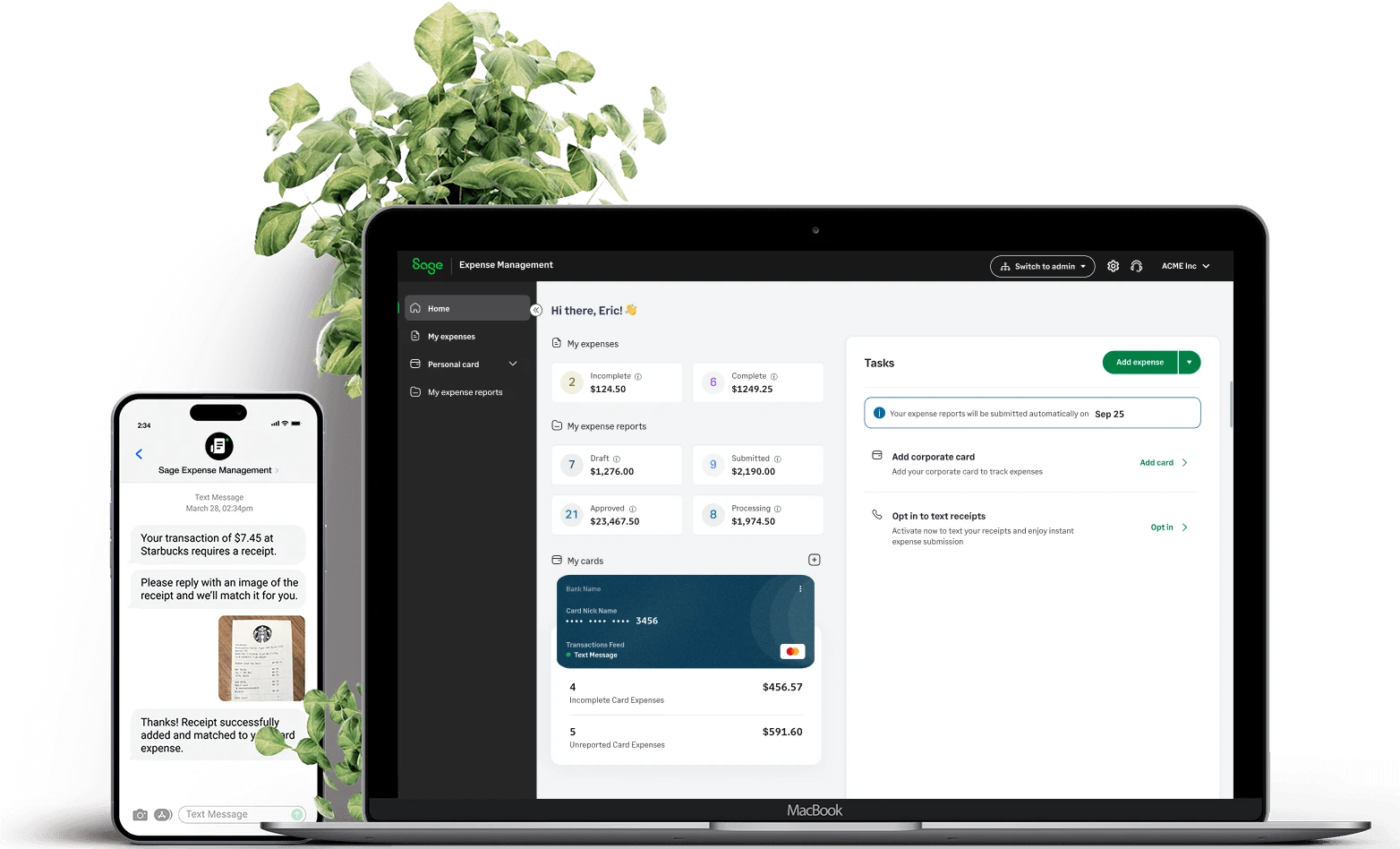 Sage expense management software - Customer map