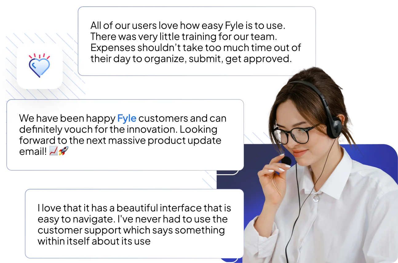 Fyle expense report software hero image