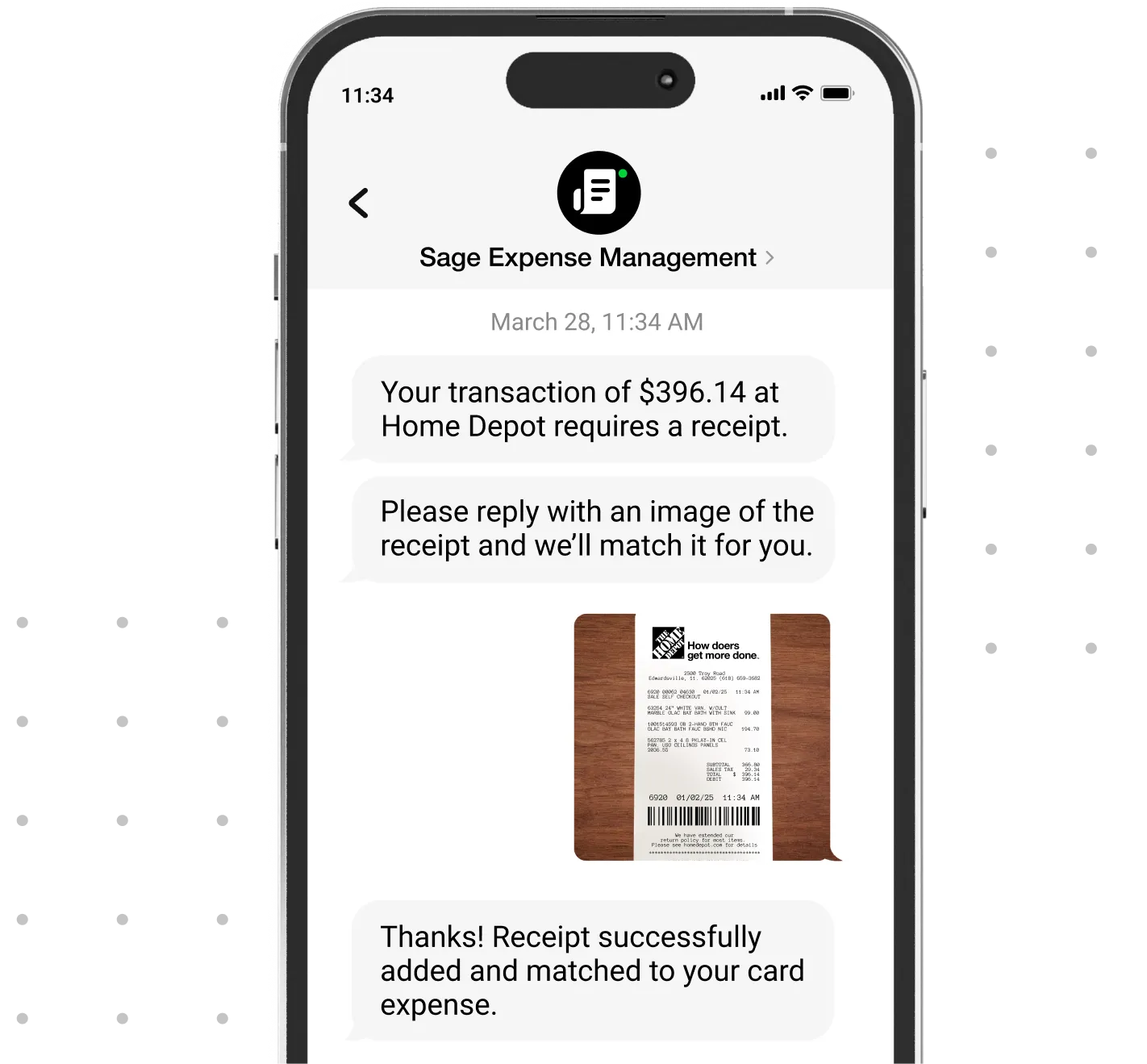 Get real-time text alerts to reconcile credit card spend