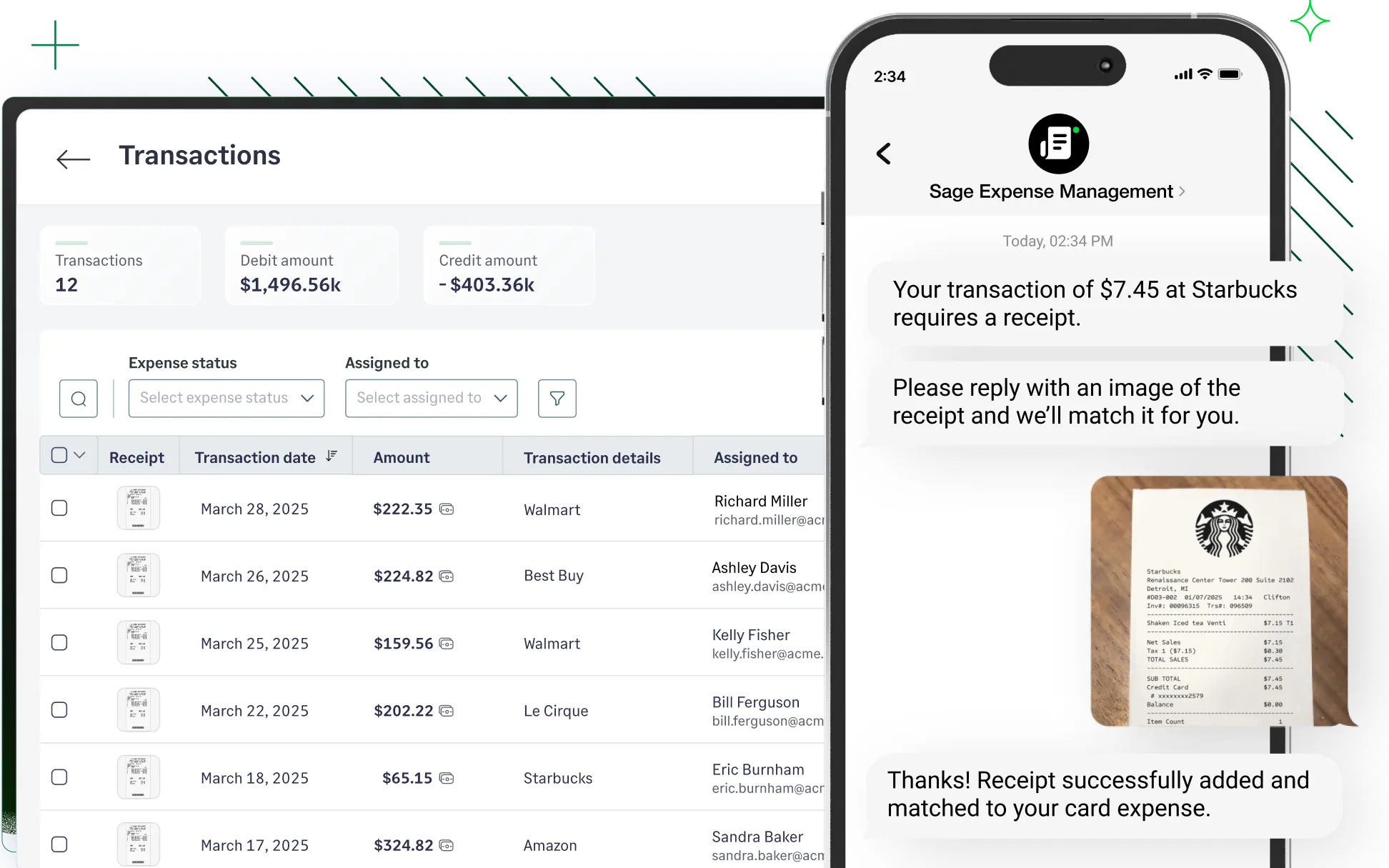 Sage Expense Management hero image
