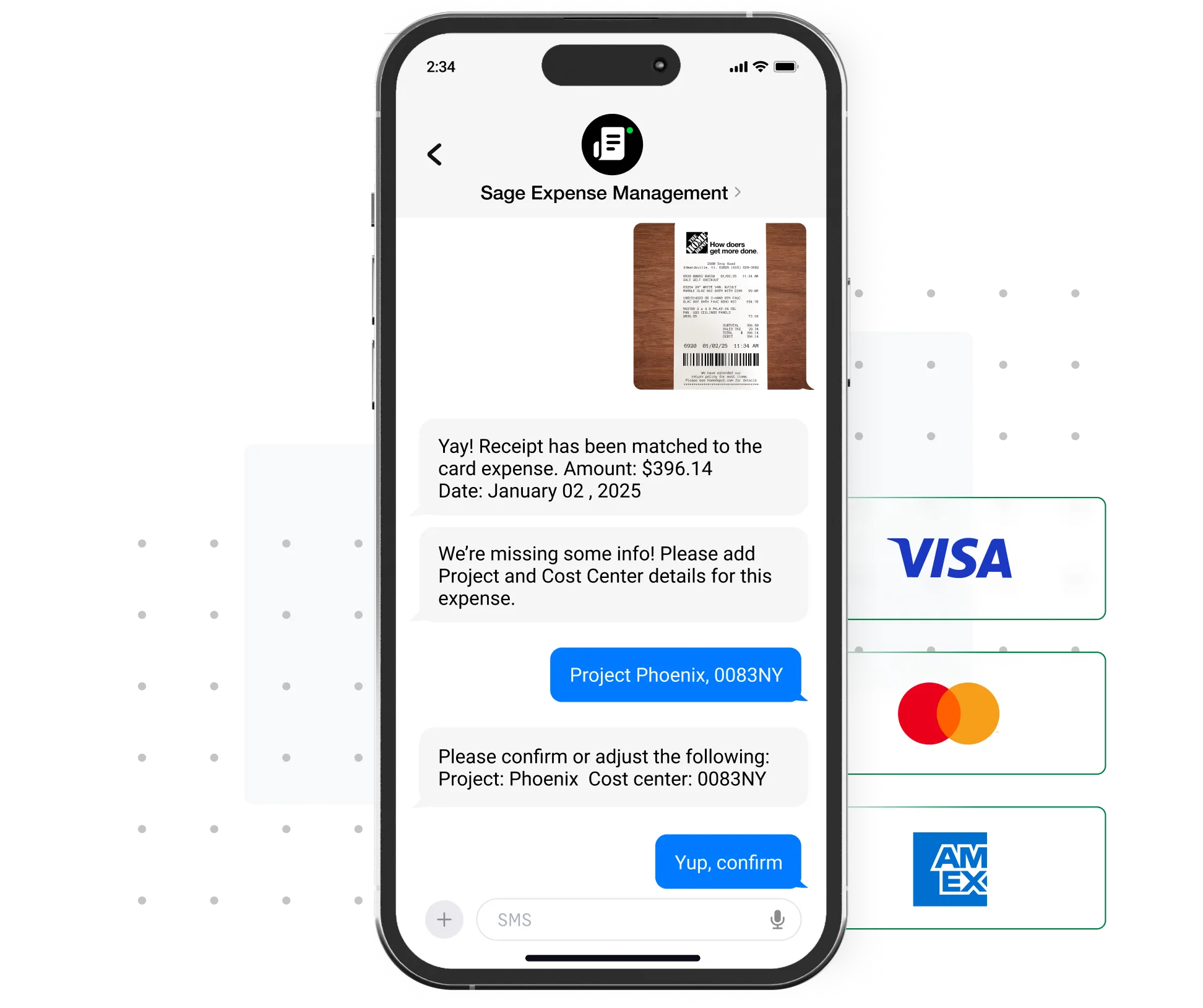 Easy expense management on credit cards you already have