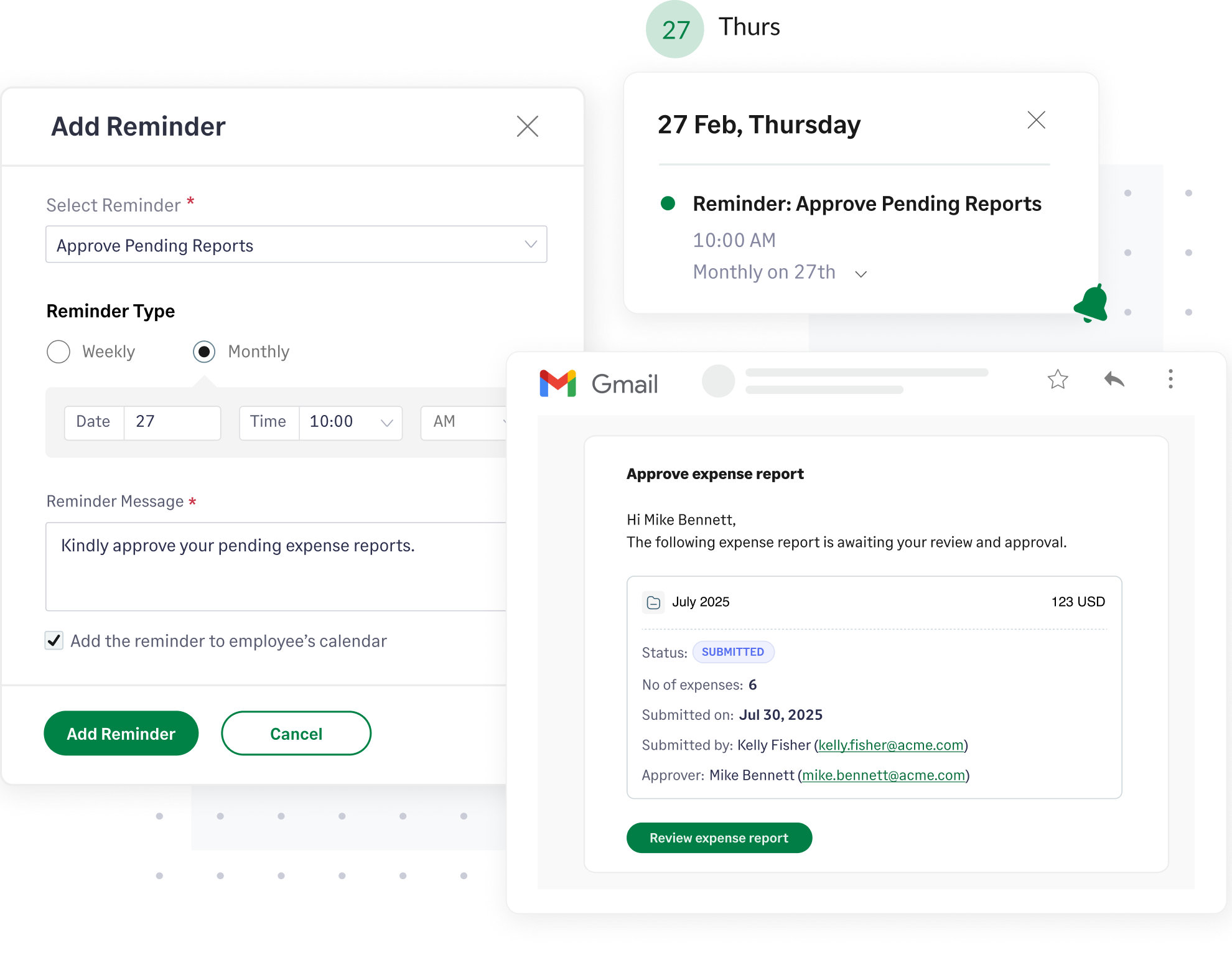 Set up reminders and automate technology expense management with Sage Expense Management