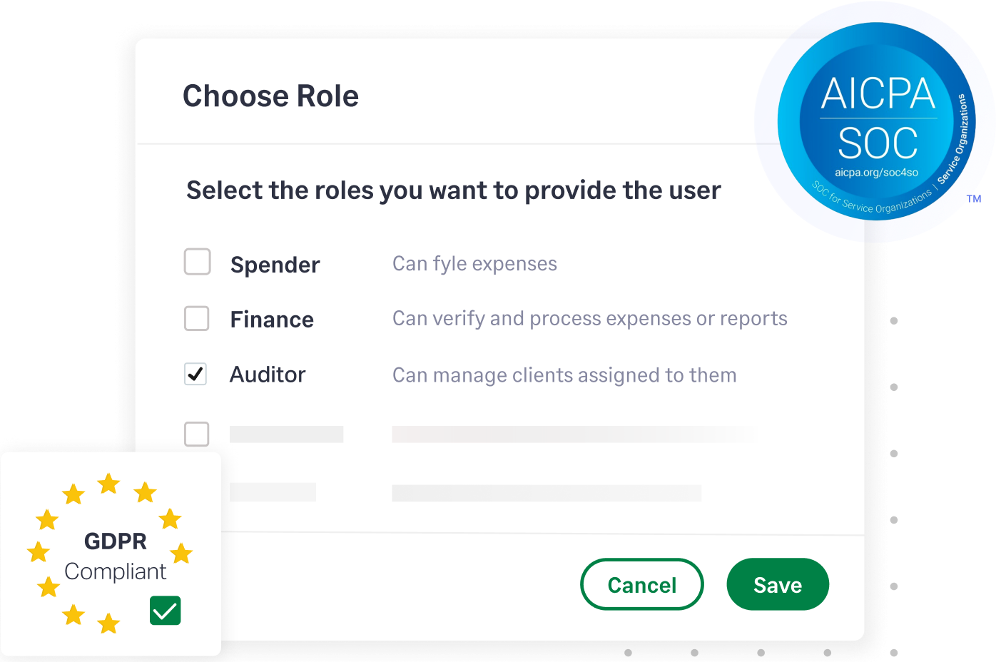 Sage Expense Management ensures your financial data is stored and secured safely always