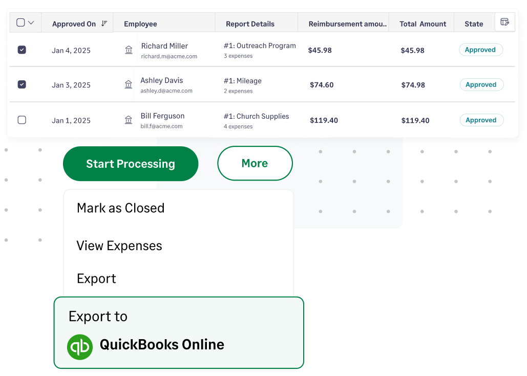 Sync expense data to your accounting software automatically with Sage Expense Management