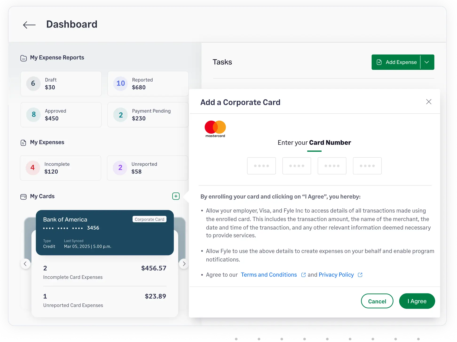 Connect your Mastercard to Sage Expense Management for real time card feeds