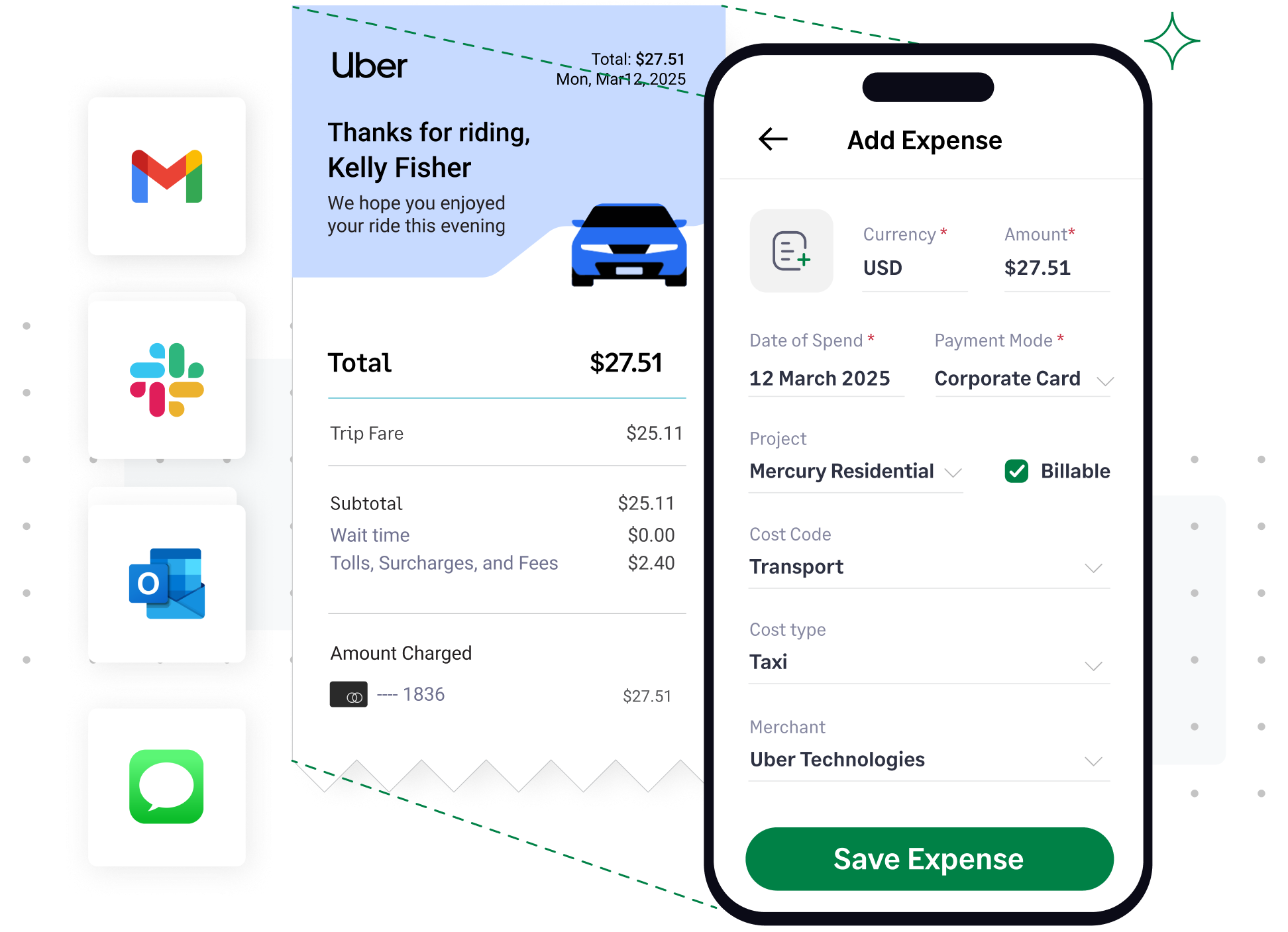 Sage Expense Management features that help automate expense management