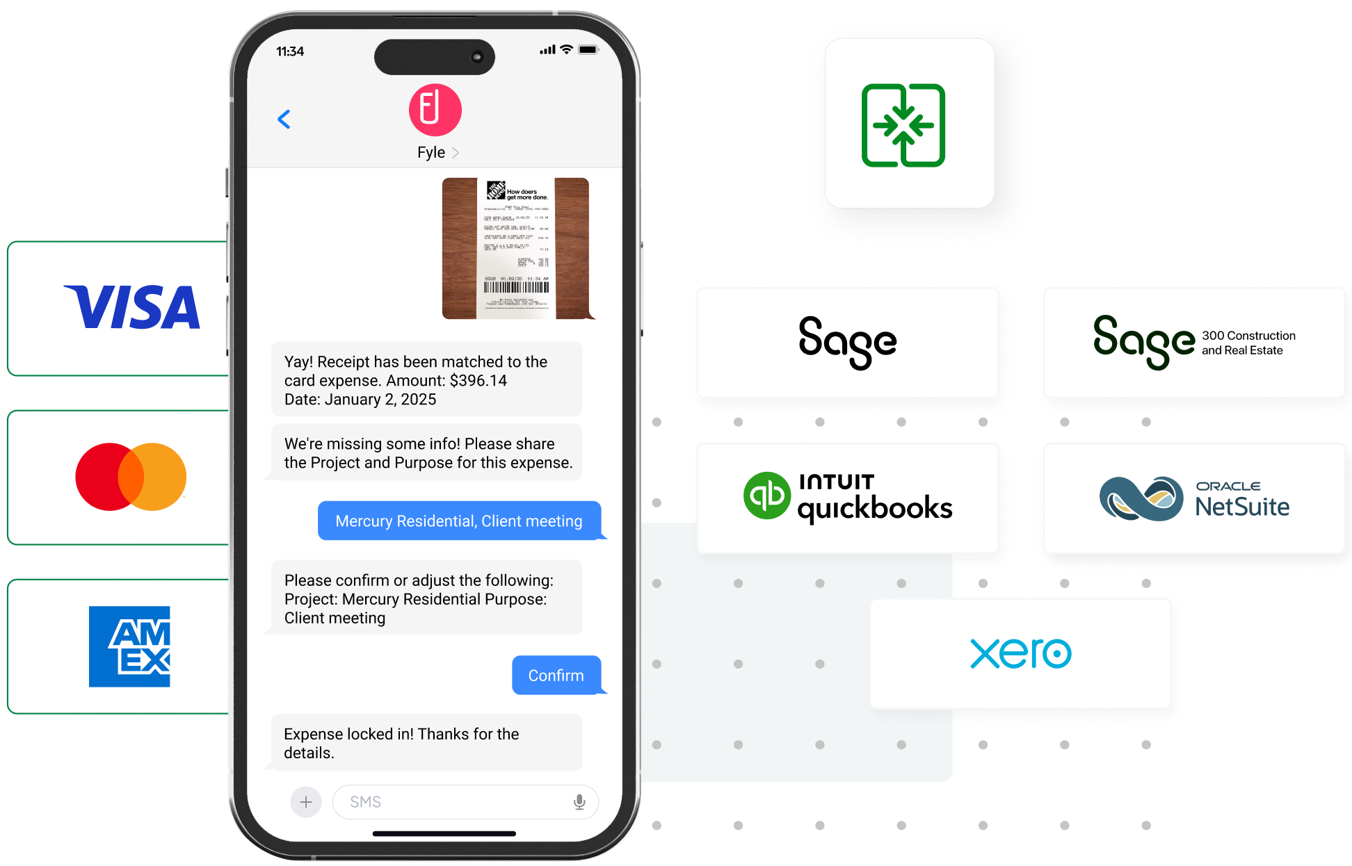 Sage Expense Management integration features