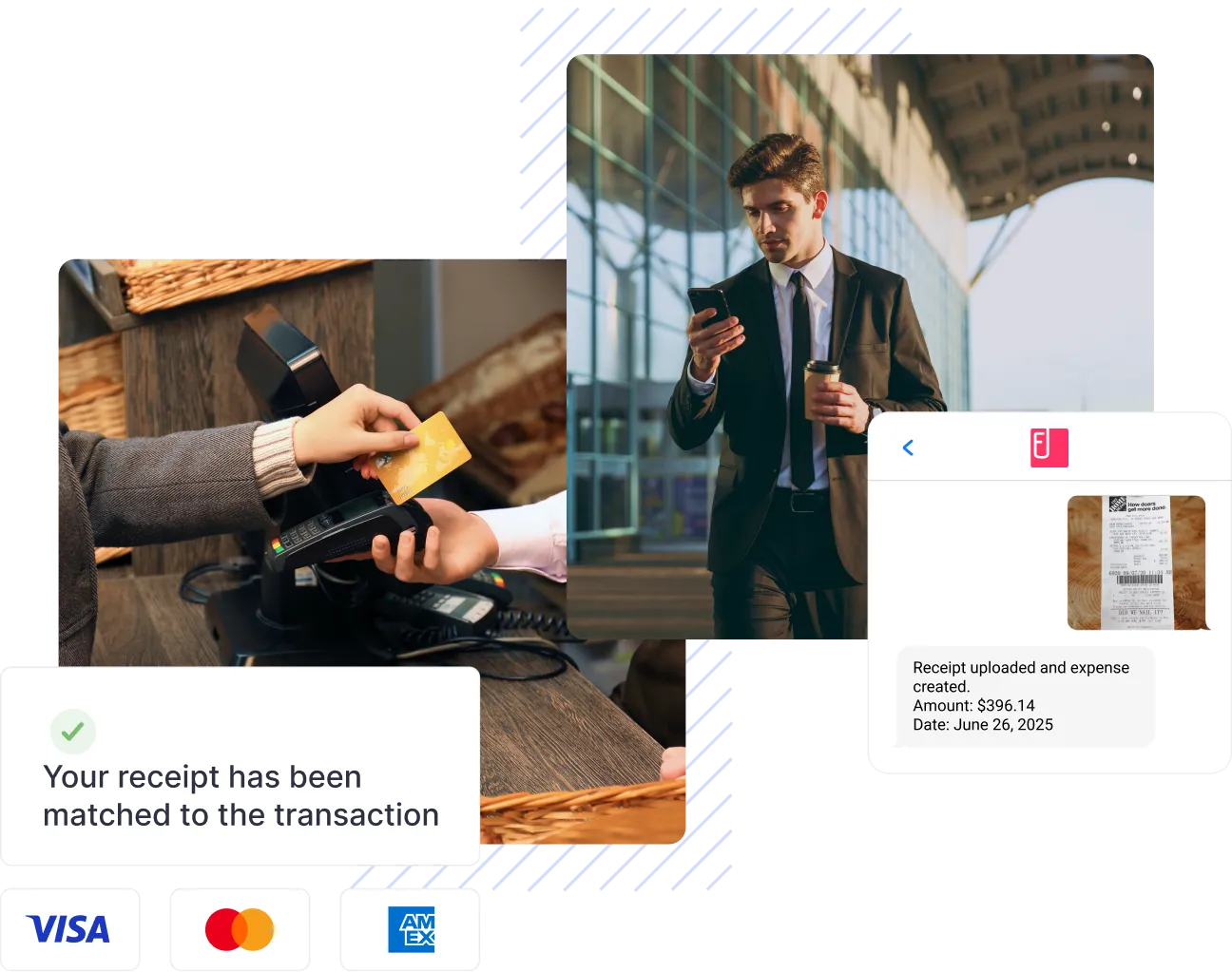Easy expense management on your existing credit cards