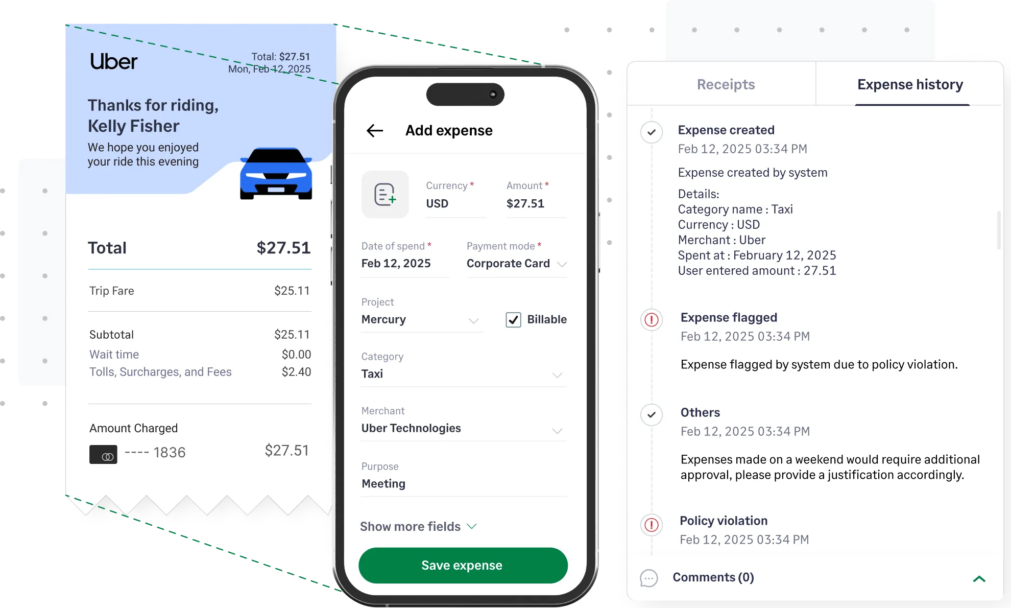 Sage Expense Management’s audit-ready expense approval log
