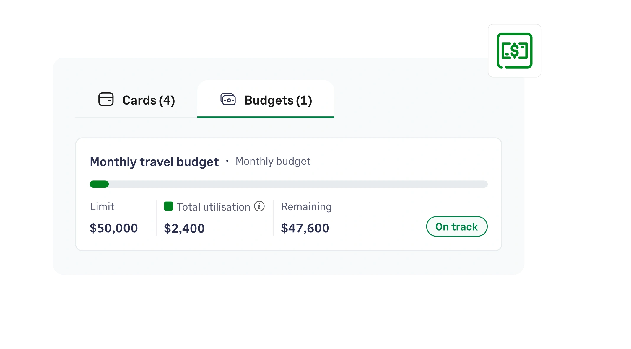 View budget utilization and remaining limits in real time with Sage Expense Management