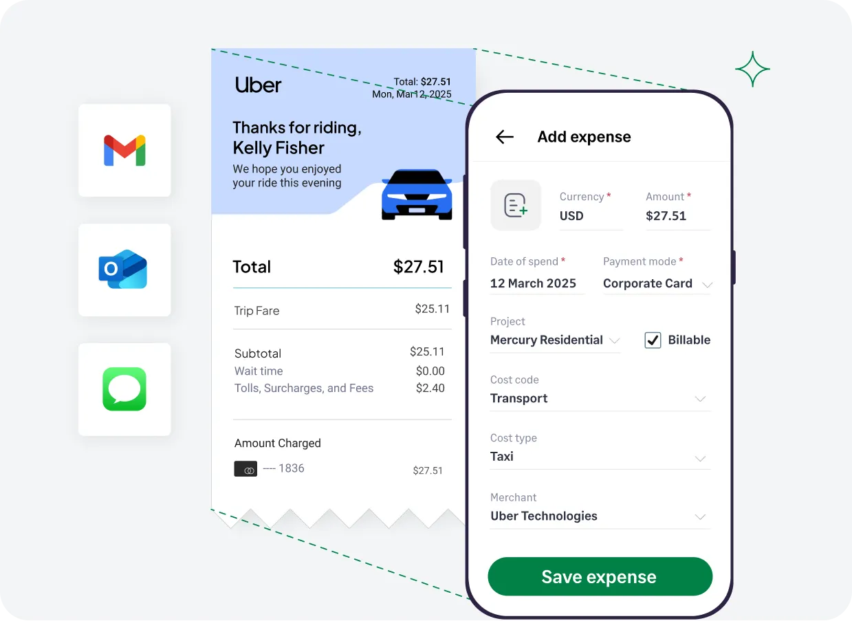 Track receipts and sync details to the QuickBooks Desktop integration easily