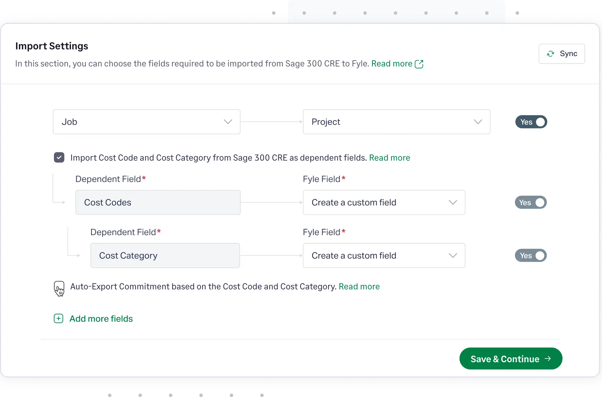 Import Projects, Vendors, Items and more