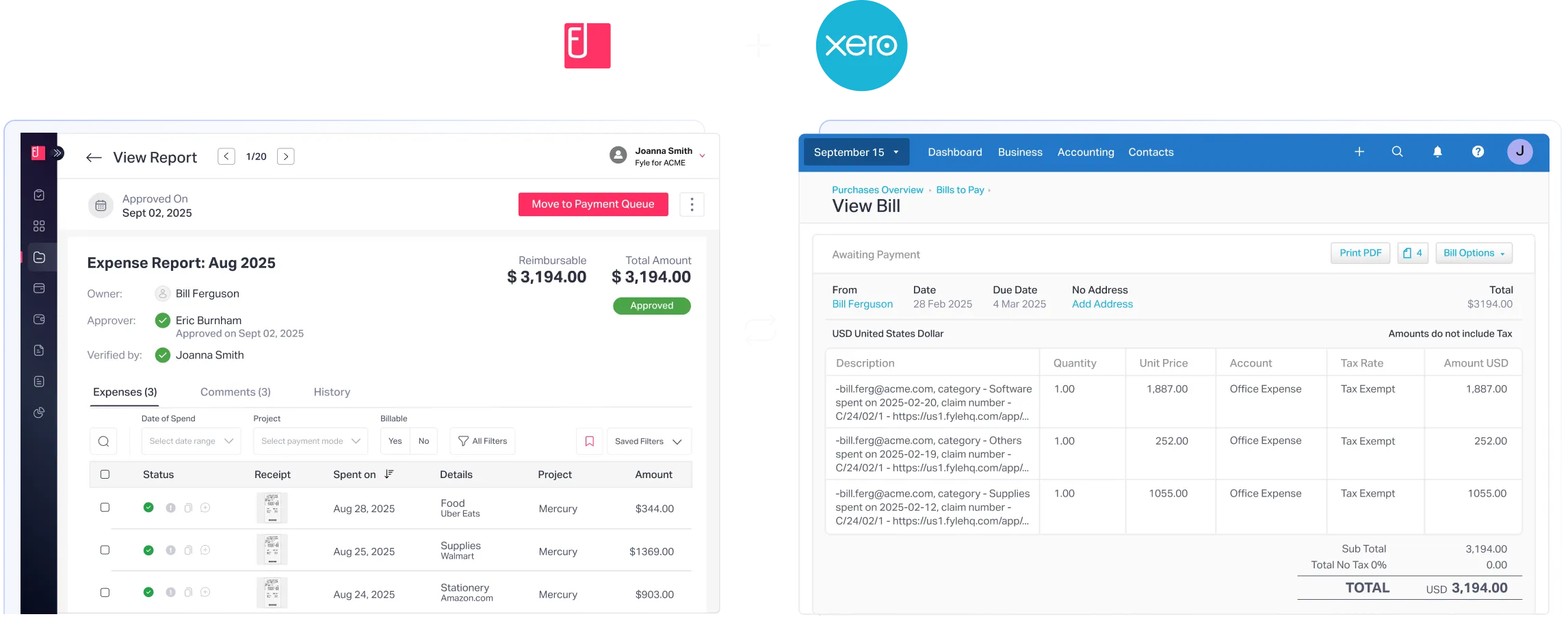 Xero with Fyle’s Expense Management Software