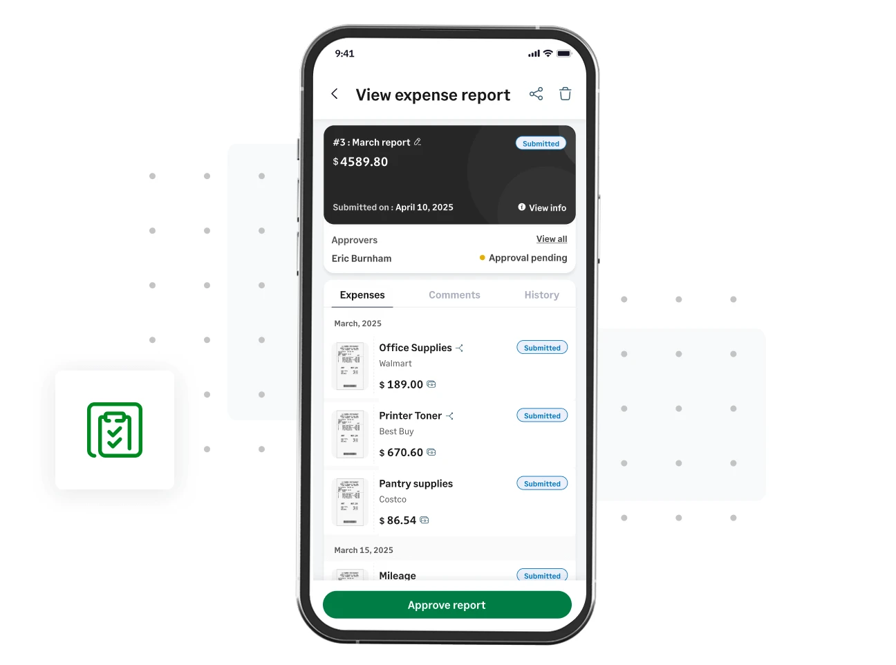 Approve expense reports on the go with Sage Expense Management, the best app to track business expenses