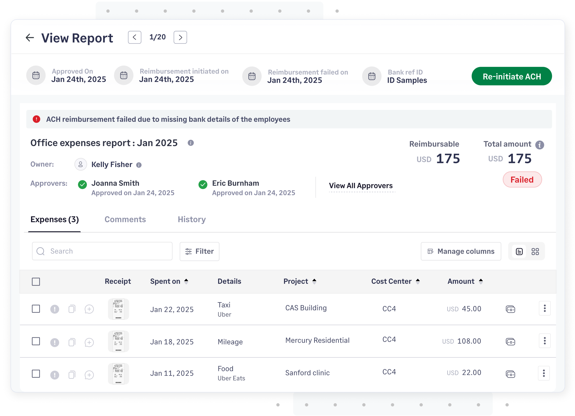 Easy error resolution