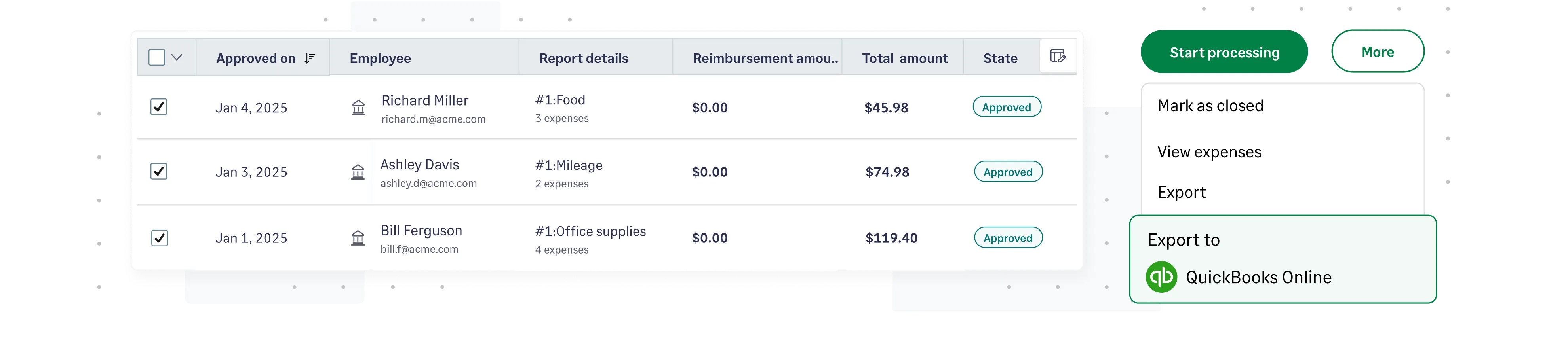 Sage Expense Management integrates with accounting tools to help finance teams close on time