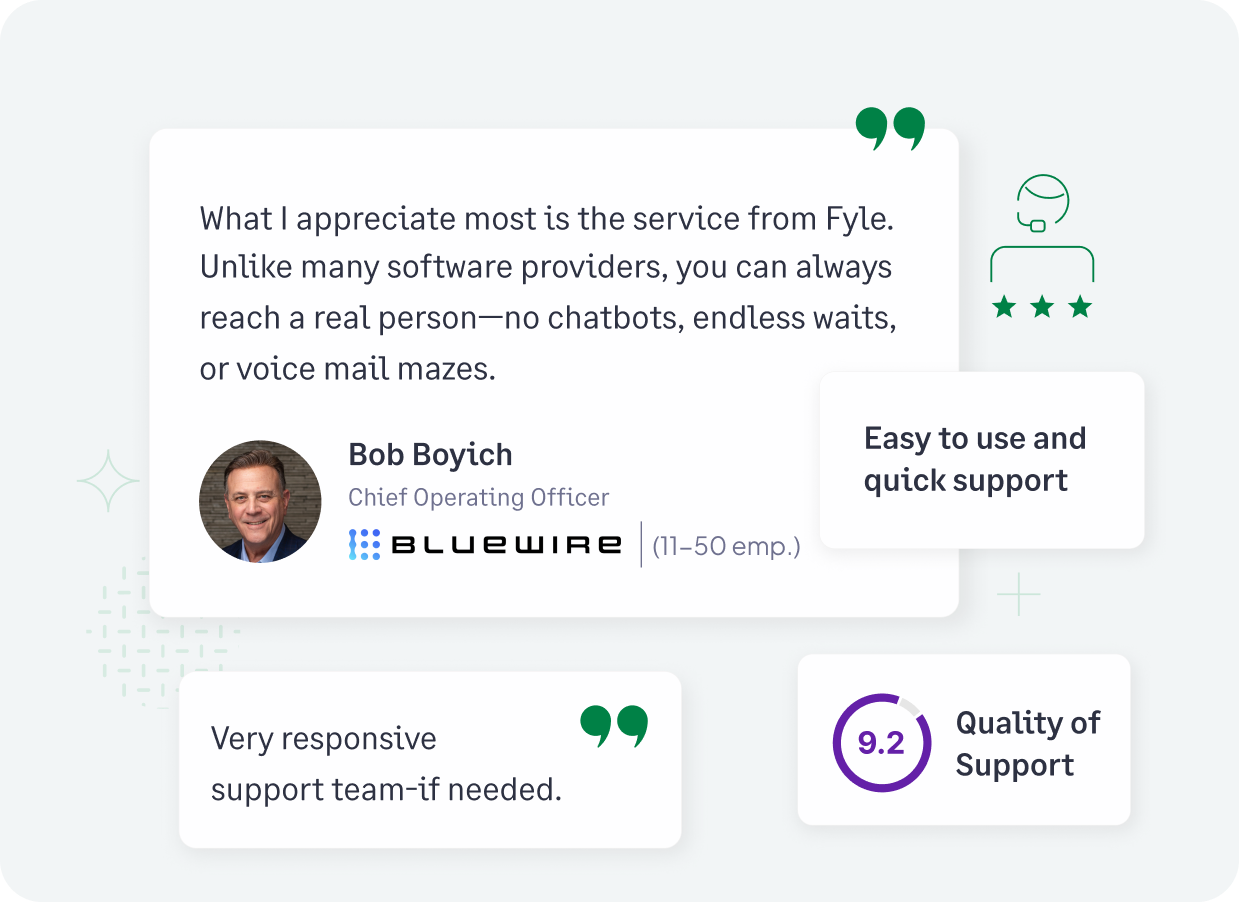 Sage Expense Management's customer testimonials, ratings and badges