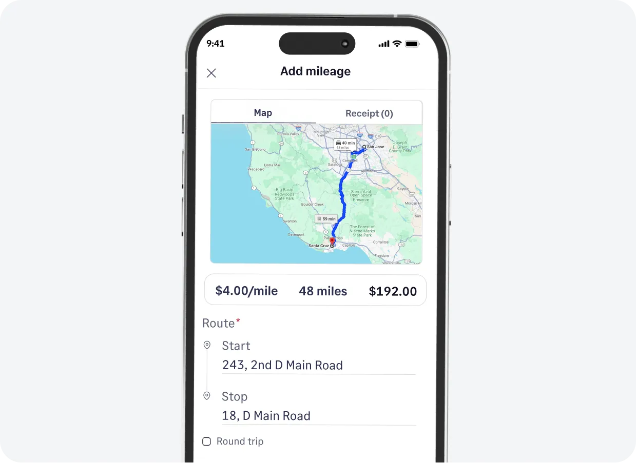 Text message based real-time transaction notification from Sage Expense Management for credit card reconciliation