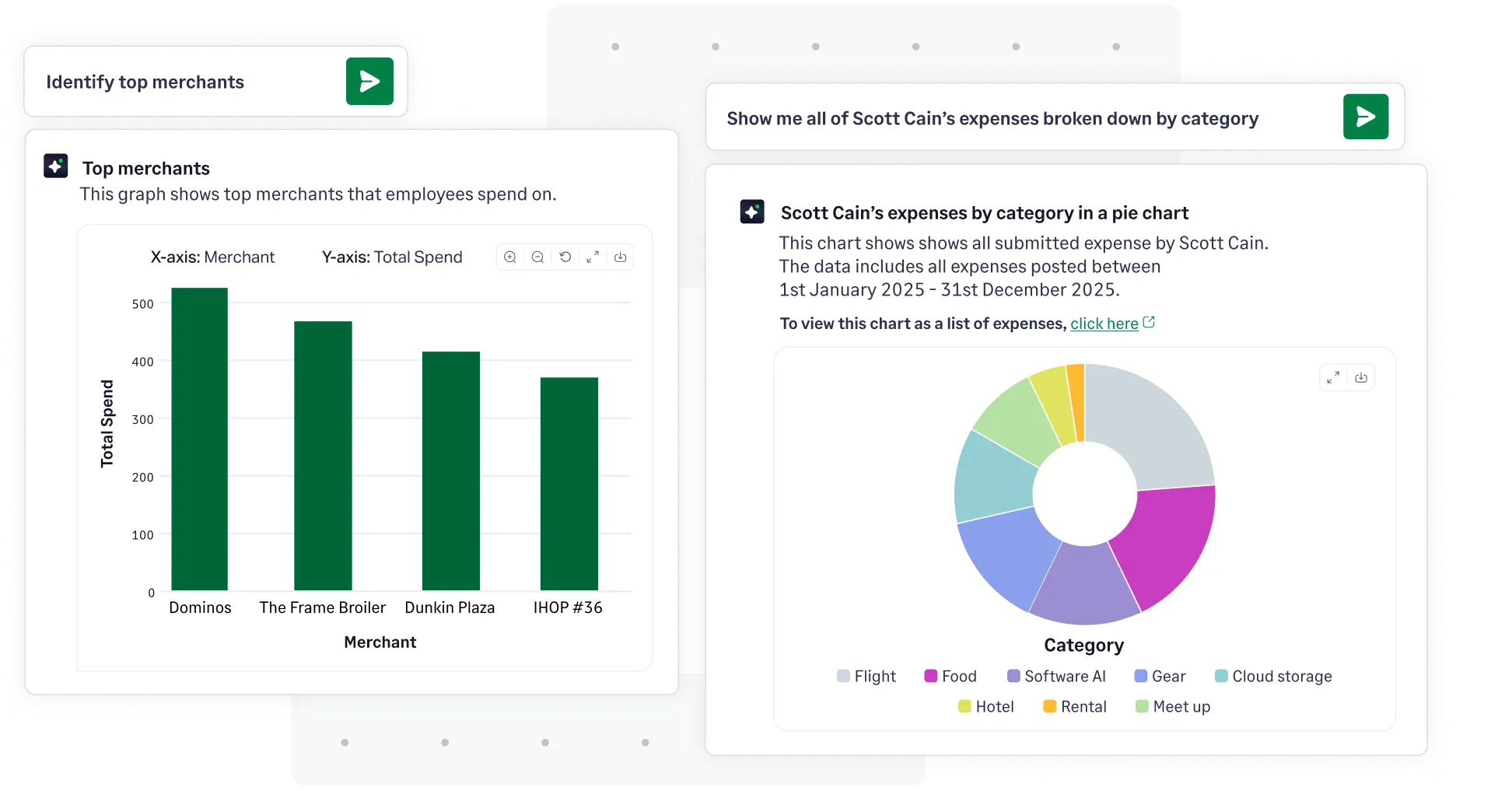 Get spend insights and support anytime with Sage Expense Management AI Copilot