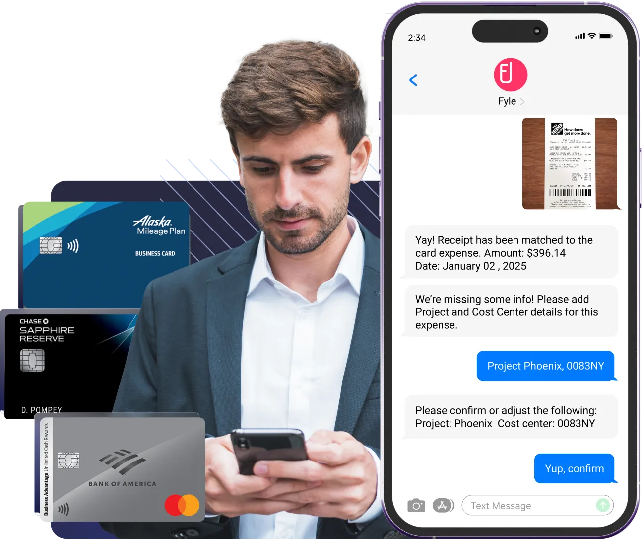 How Fyle's automated expense reporting system gives you real-time notifications for credit card transactions.