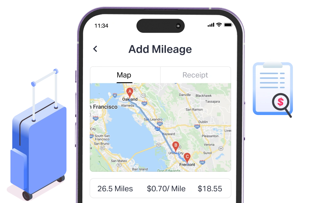 Track mileage accurately with Fyle's mileage tracking software