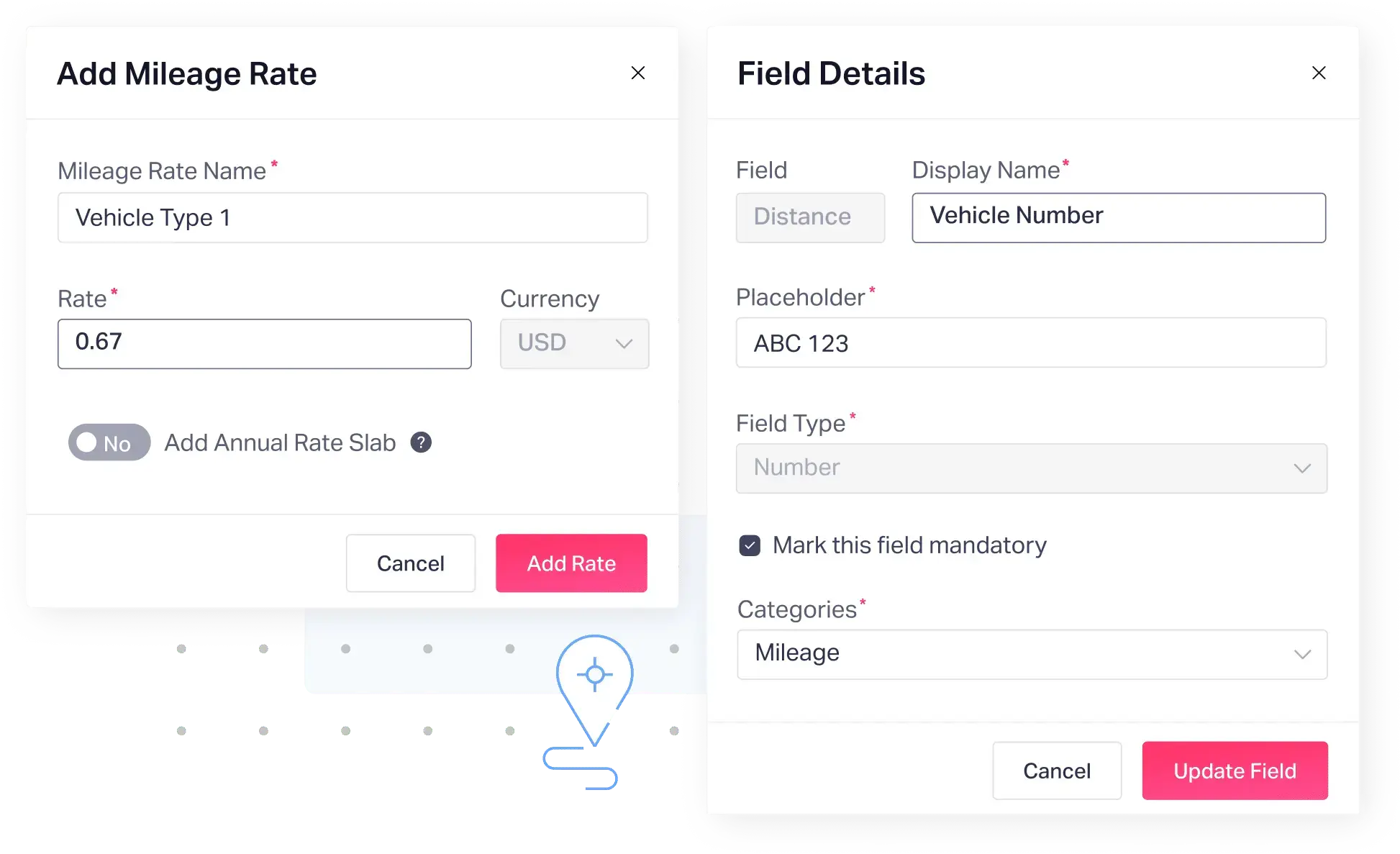 Configure custom mileage rates with Fyle - the best mileage tracker app for business