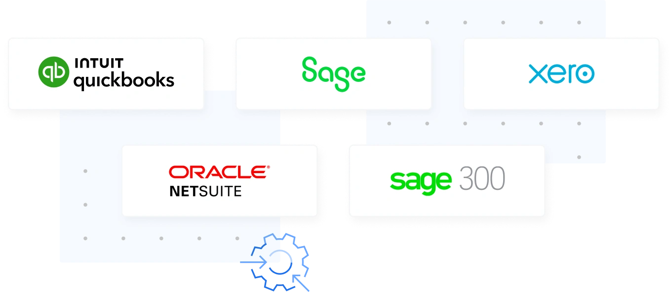 Fyle's mileage tracker for small business directly integrates with major accounting software saving time and eliminating manual effort.