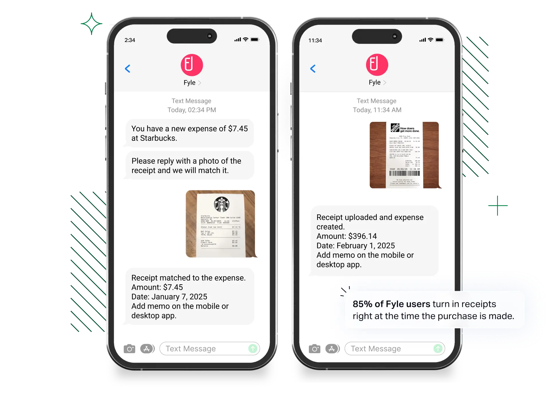 Automate credit card reconciliation with Sage Expense Management via text message