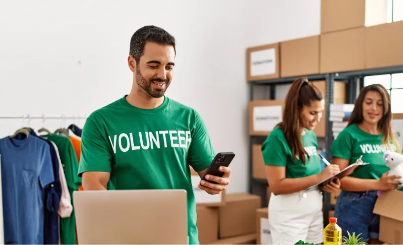 Nonprofit team using Sage Expense Management