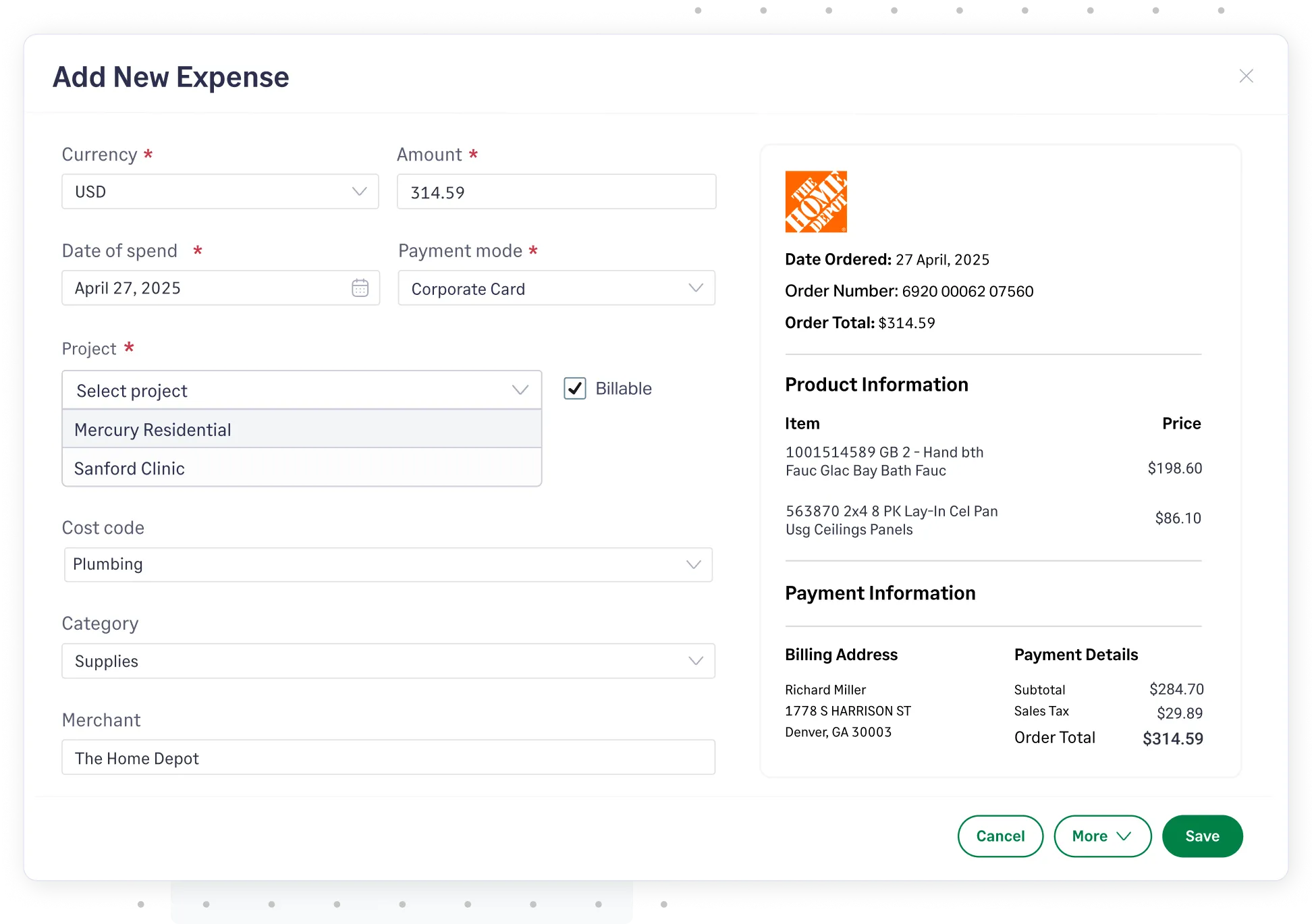 Sage Expense Management automatically categorizes and codes expenses using AI