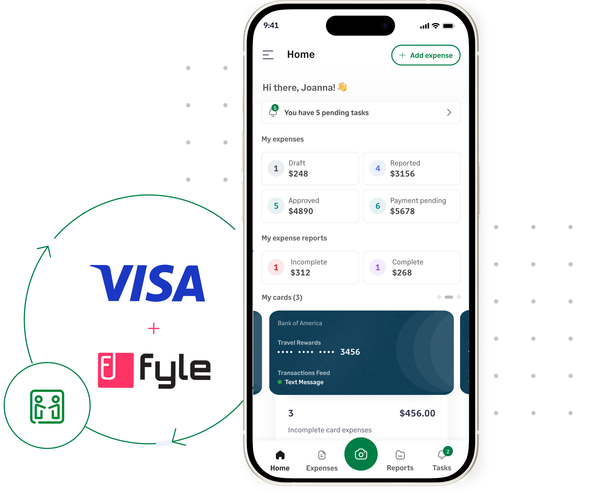 Connect Visa business cards to Sage Expense Management for real-time purchase alerts