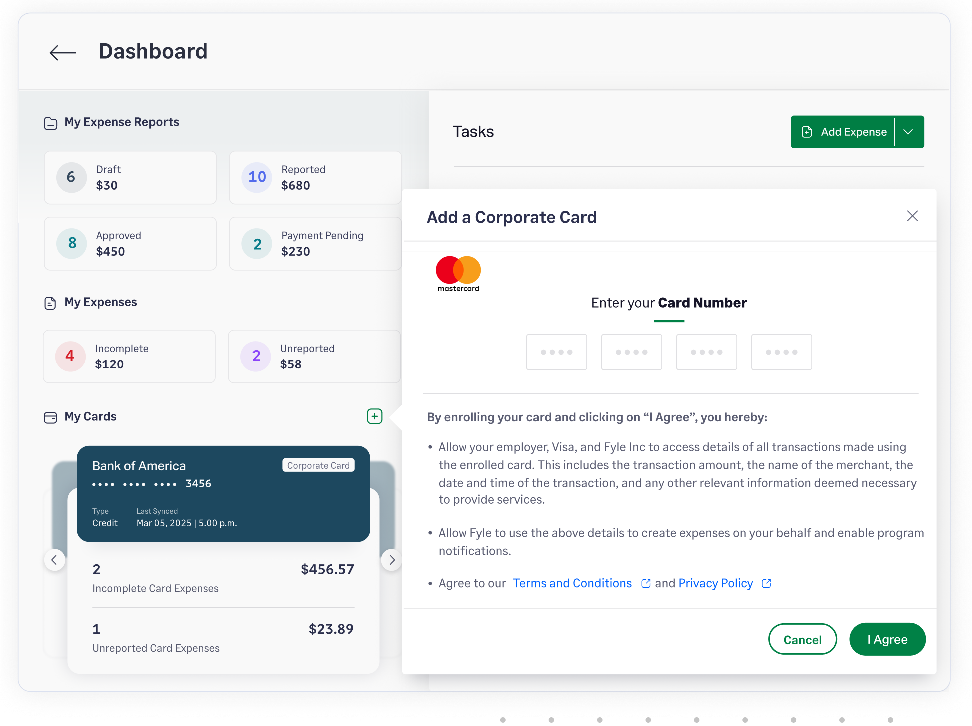 Connect your existing Visa business card to Sage Expense Management for real-time purchase alerts