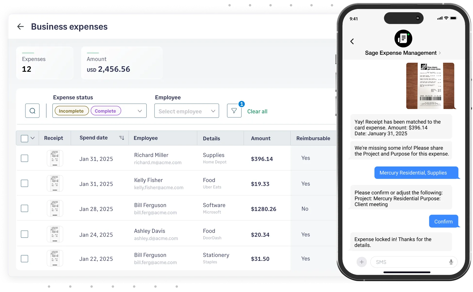 See Visa card spend data flow into Sage Expense Management almost instantly