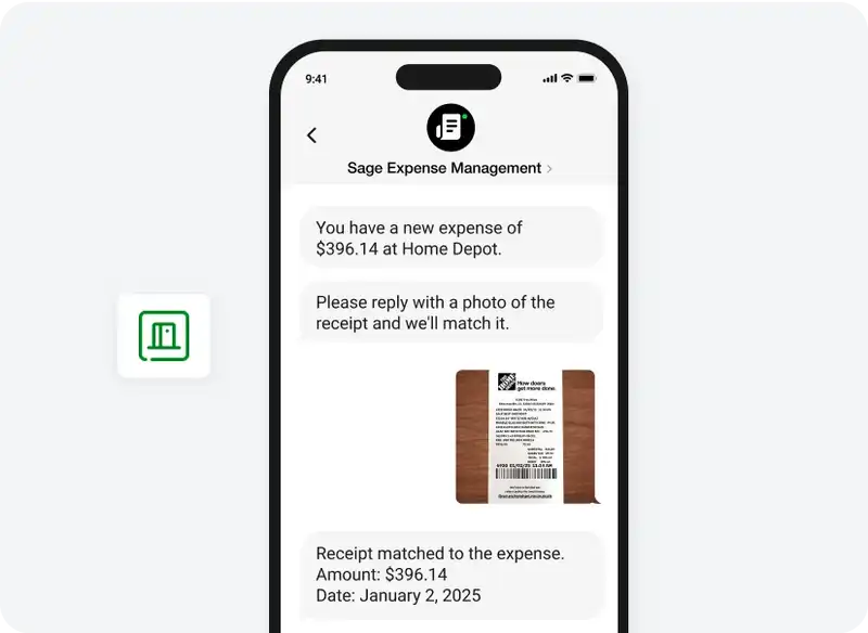 Sage Expense Management can track receipts from everyday apps
