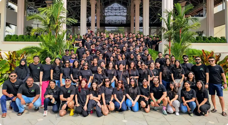 A group photo of the Sage Expense Management team, highlighting the people behind the success of the company's expense management software