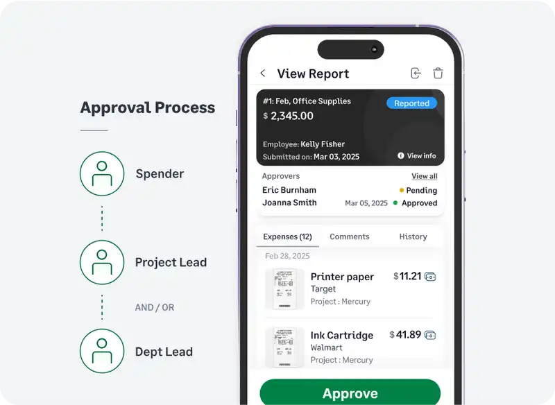 Approve expense reports on the go with Fyle mobile app