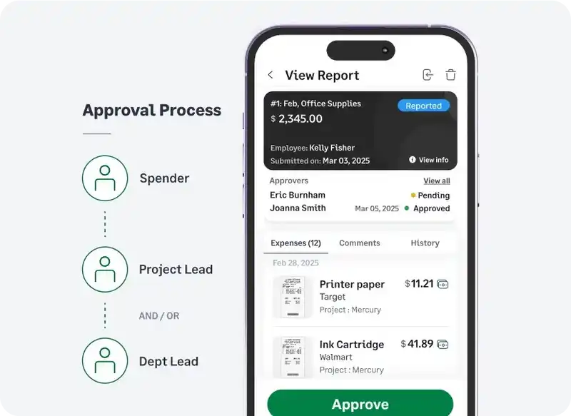 Approve and export expenses to QuickBooks Desktop integration via Sage Expense Management