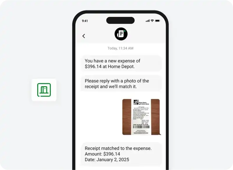 Collect receipts for card spend in real time via text with Sage Expense Management